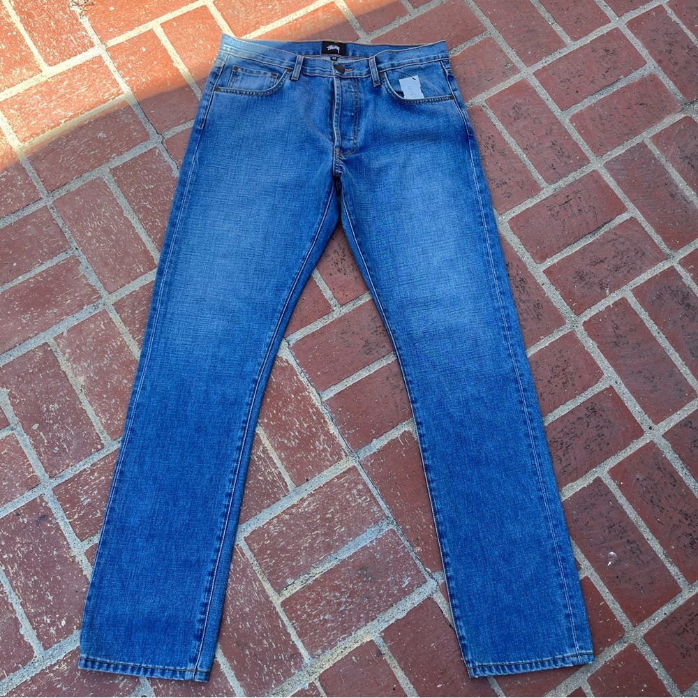 Stussy Blue Skinny fit Jeans sz. 32 Waist